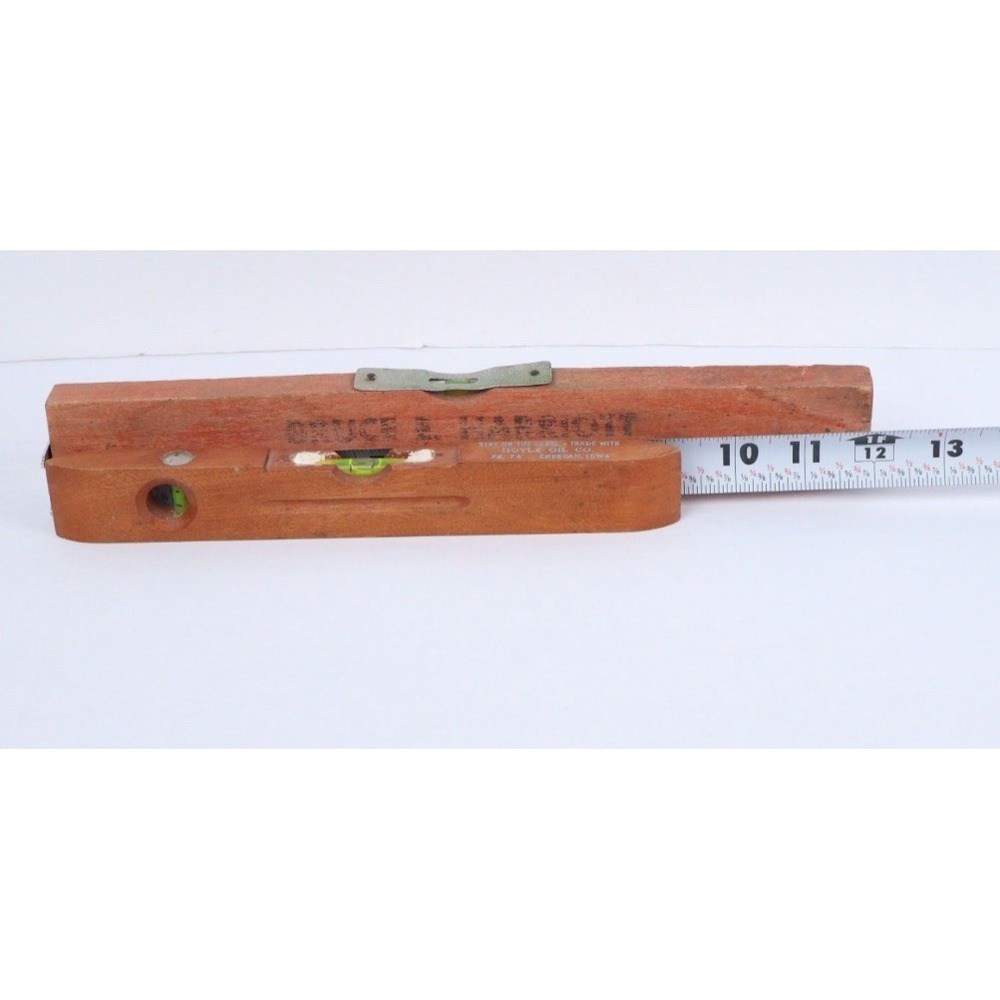 VTG Advertising Wood Level Tools (2) Hoyle Oil Co. Churdan Iowa Pioneer‎ Seeds - Picture 9 of 10